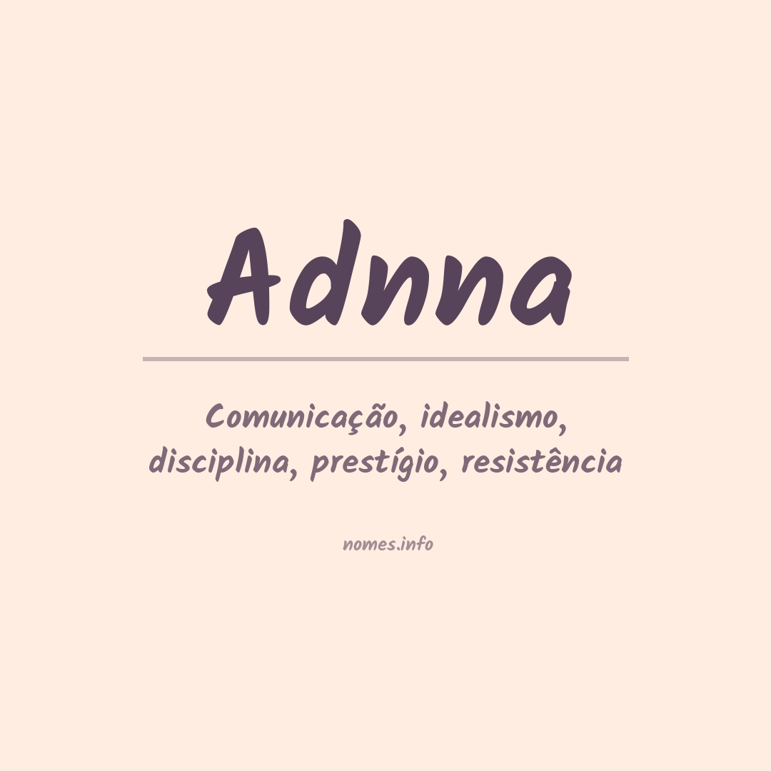 Significado do nome Adnna
