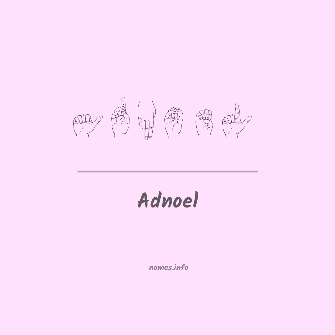 Adnoel em Libras