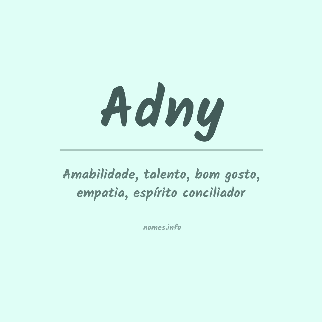 Significado do nome Adny