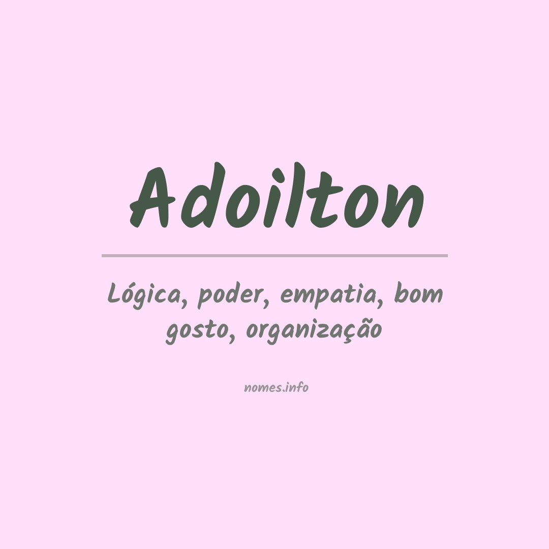 Significado do nome Adoilton