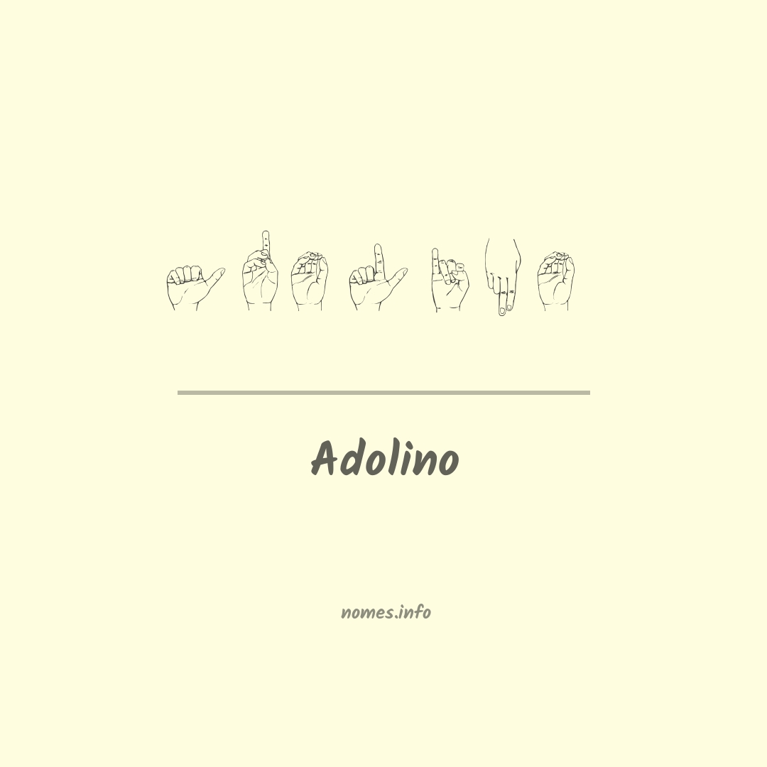 Adolino em Libras