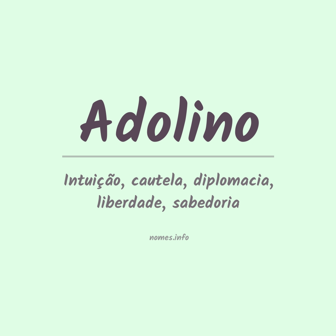 Significado do nome Adolino