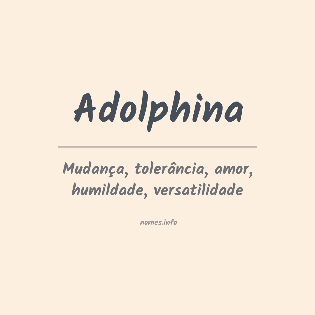 Significado do nome Adolphina