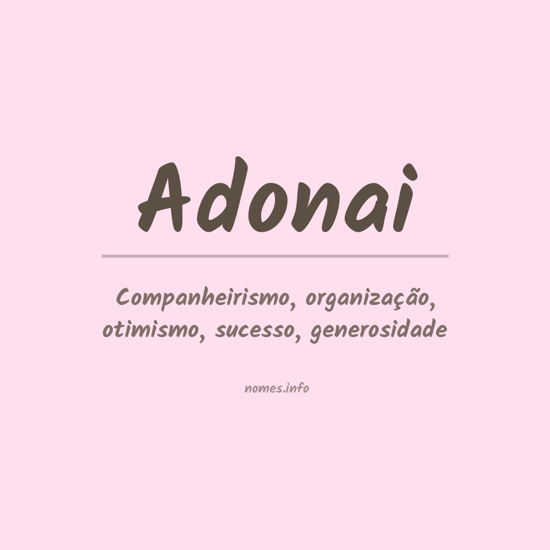 Significado do ADONAI - Nomes de Deus