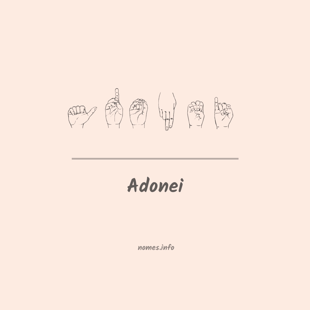 Adonei em Libras