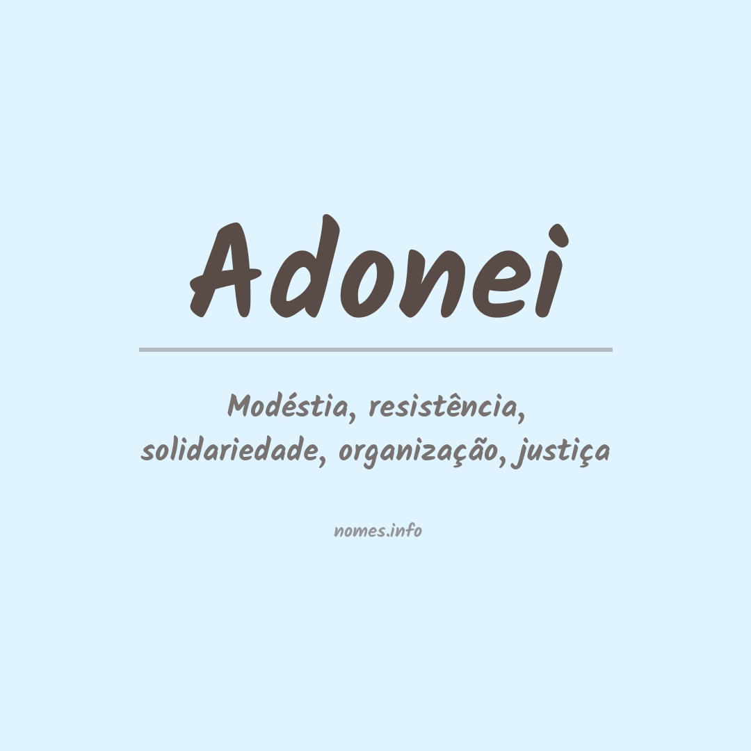 Significado do nome Adonei
