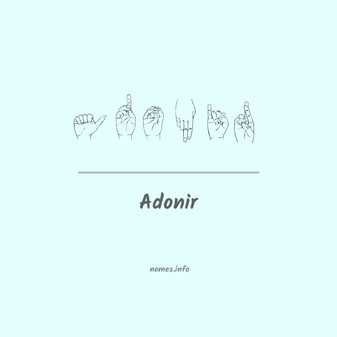 Adonir em Libras