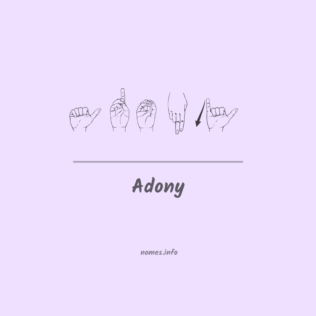 Adony em Libras