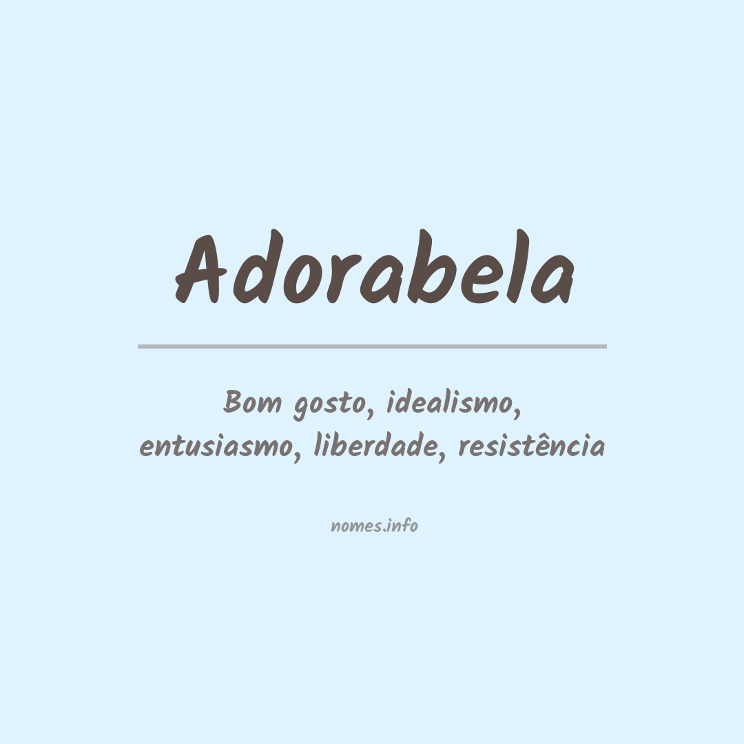 Significado do nome Adorabela