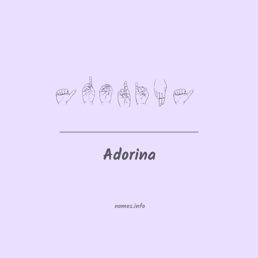 Adorina em Libras