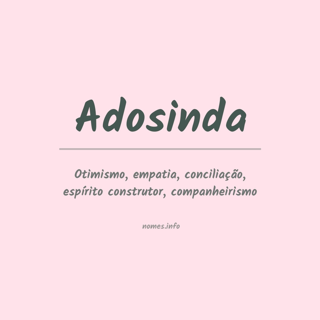 Significado do nome Adosinda