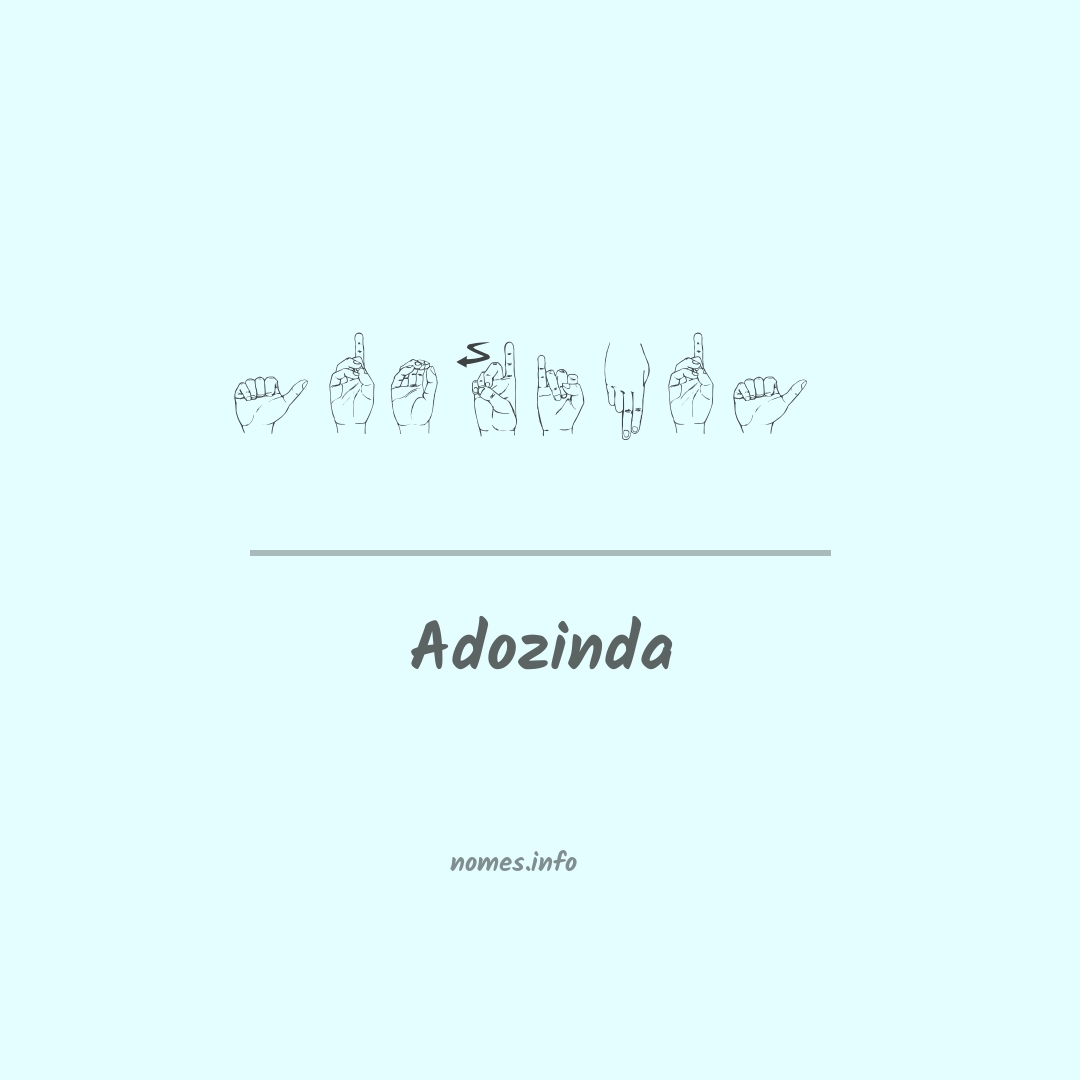 Adozinda em Libras