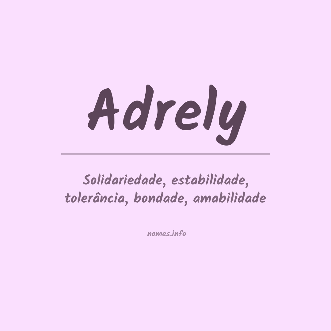 Significado do nome Adrely