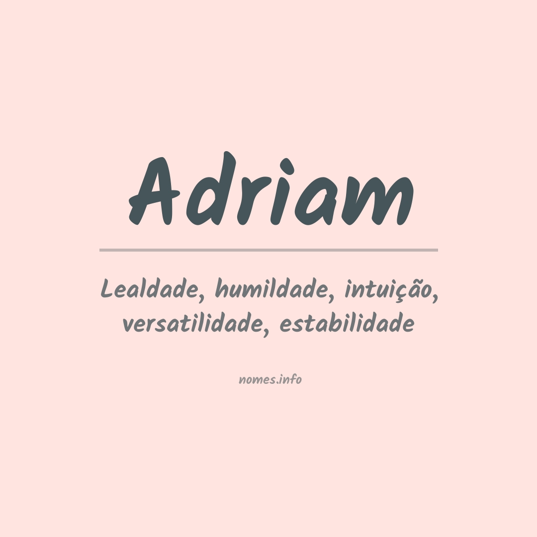 Significado do nome Adriam