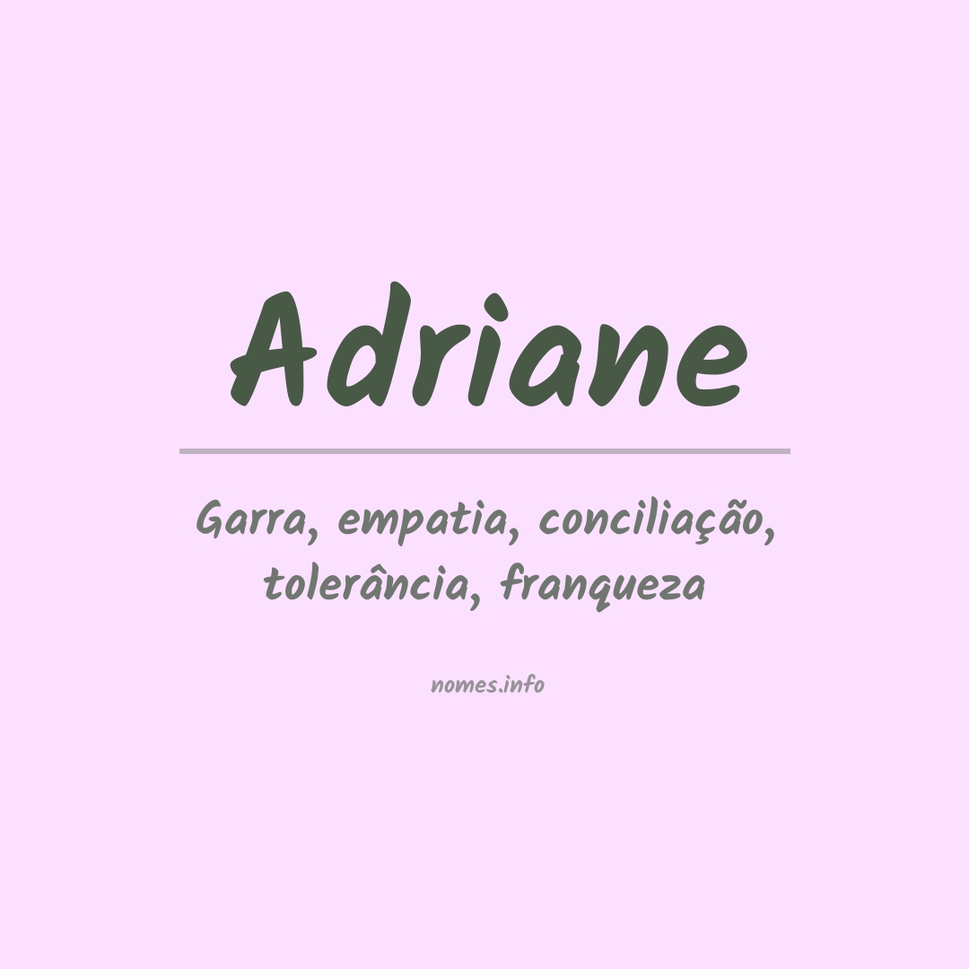 Significado do nome Adriane