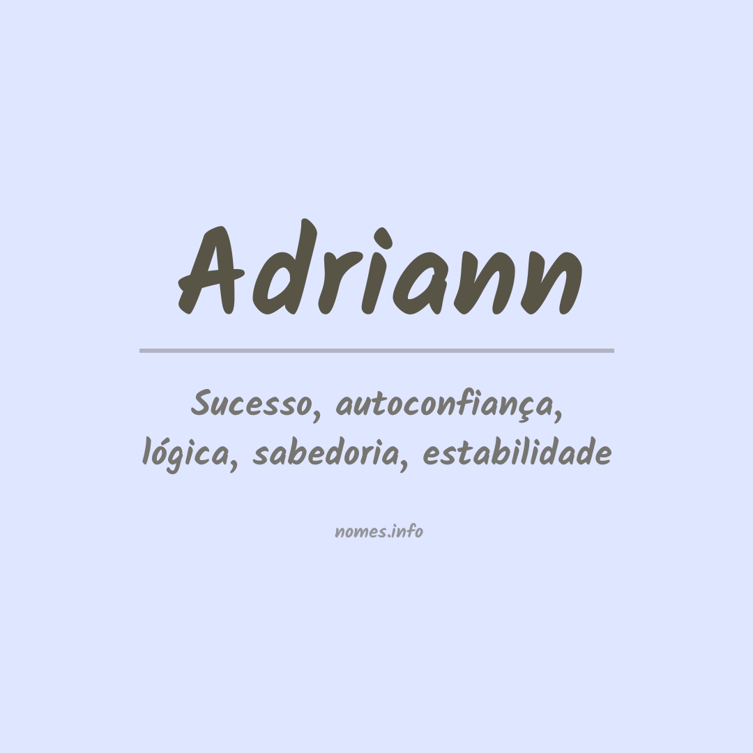 Significado do nome Adriann
