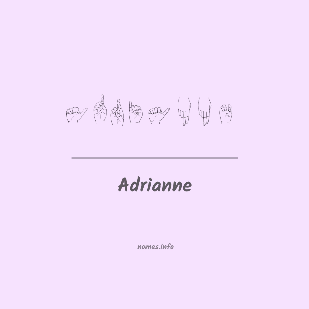 Adrianne em Libras Adrianne em Libras