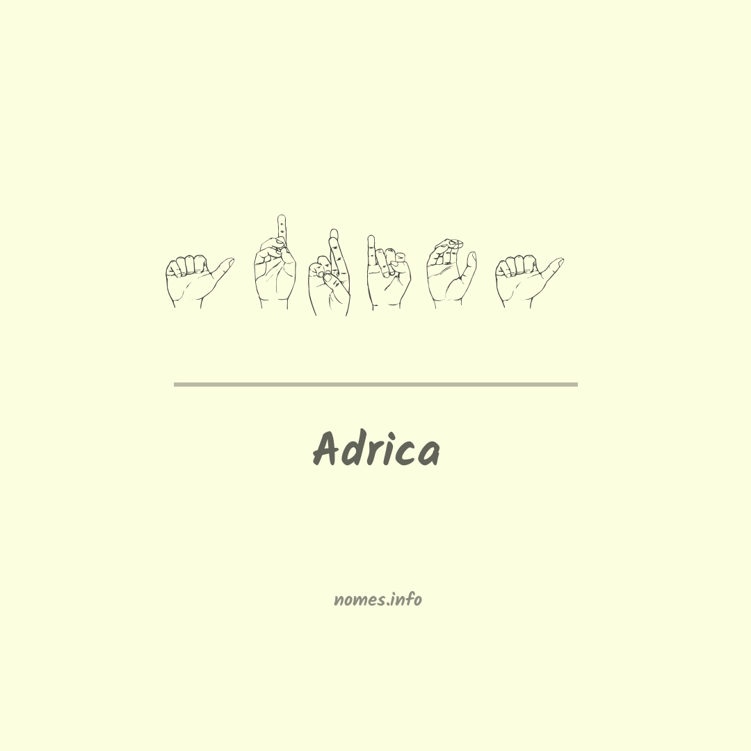 Adrica em Libras