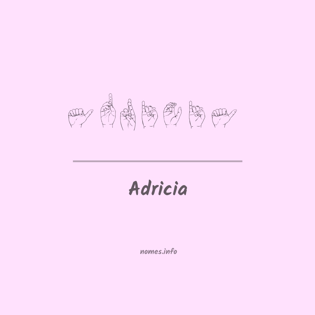 Adricia em Libras