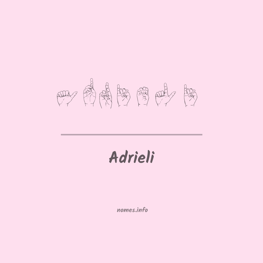 Adrieli em Libras