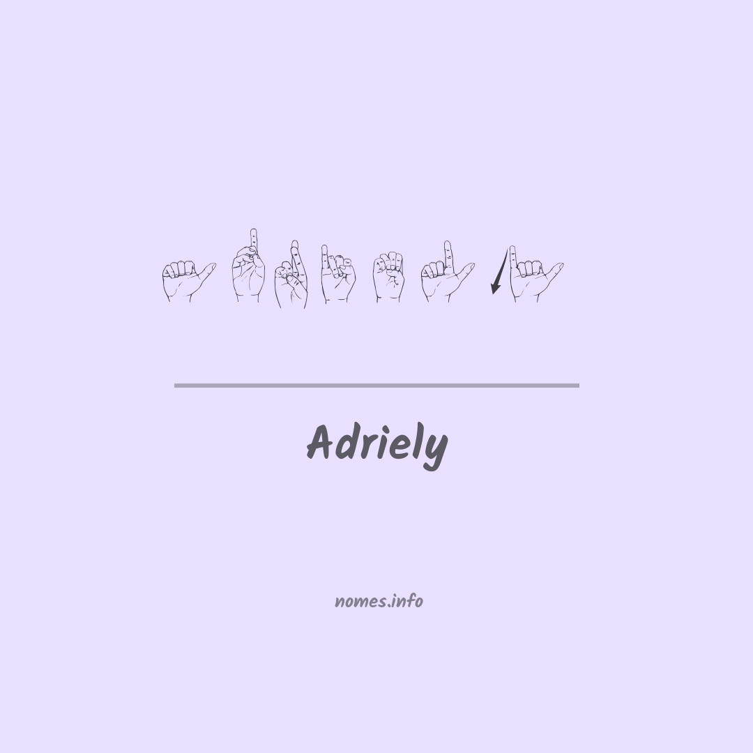 Adriely em Libras