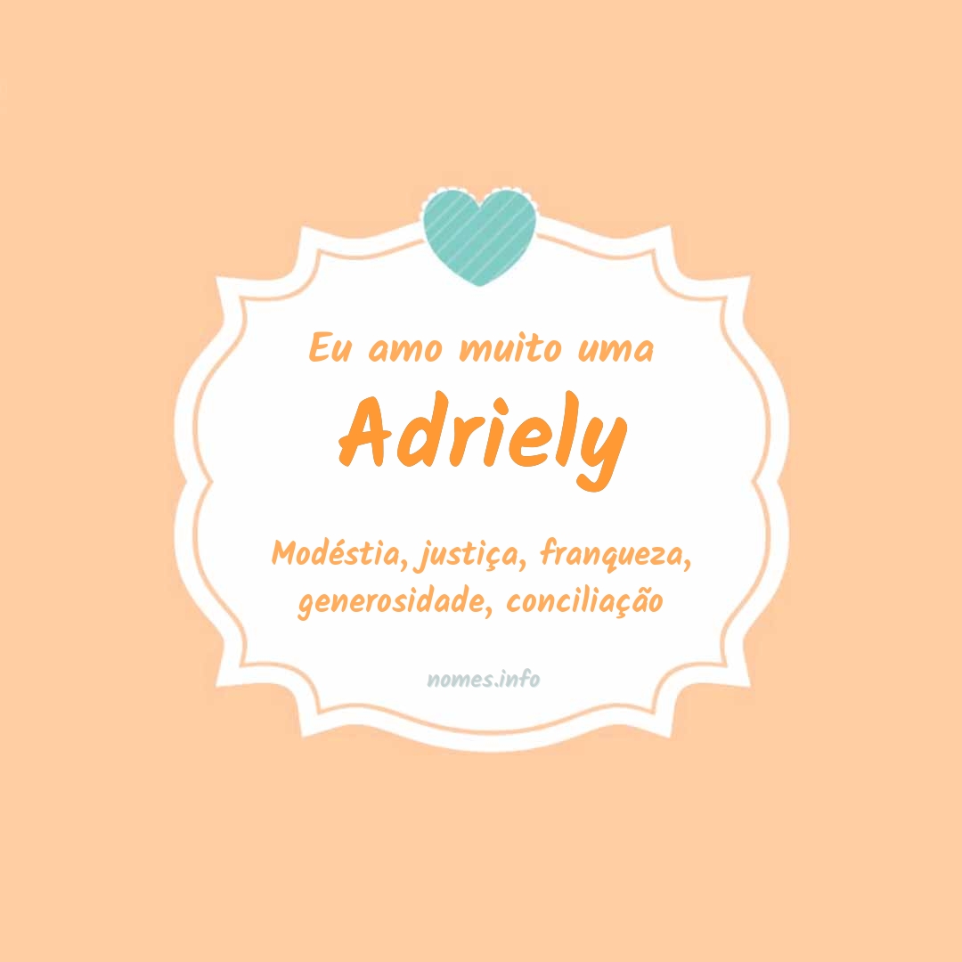 Eu amo muito Adriely