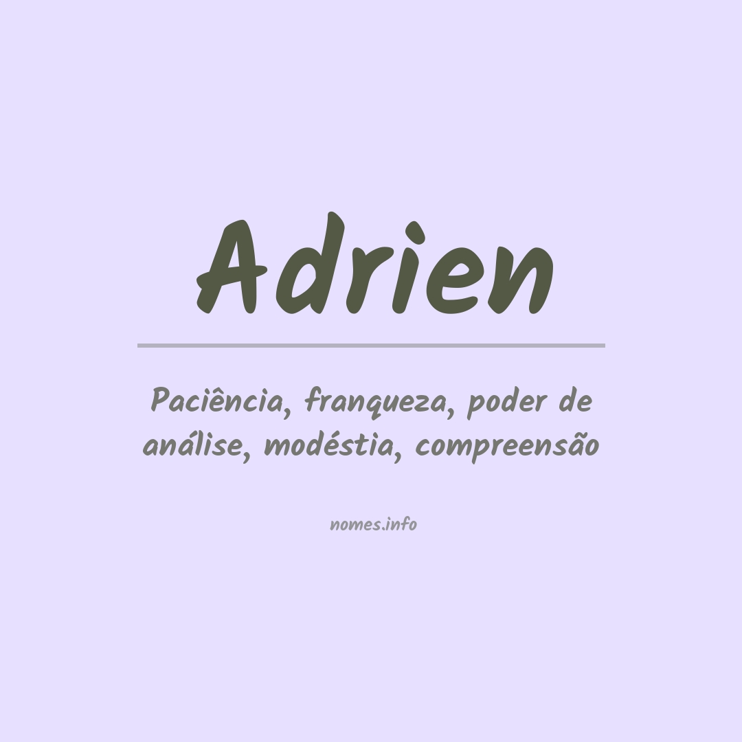 Significado do nome Adrien