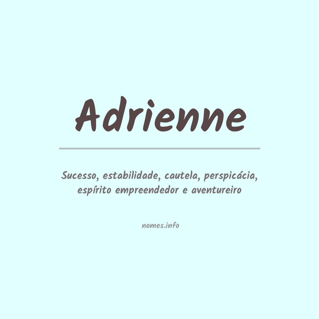 Significado do nome Adrienne