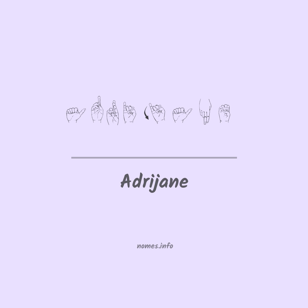 Adrijane em Libras