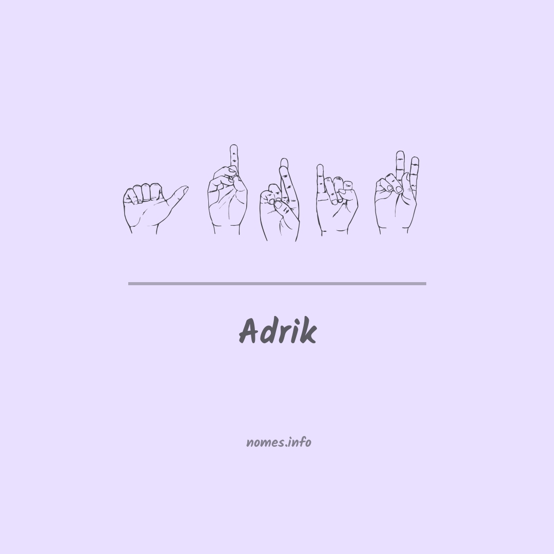 Adrik em Libras