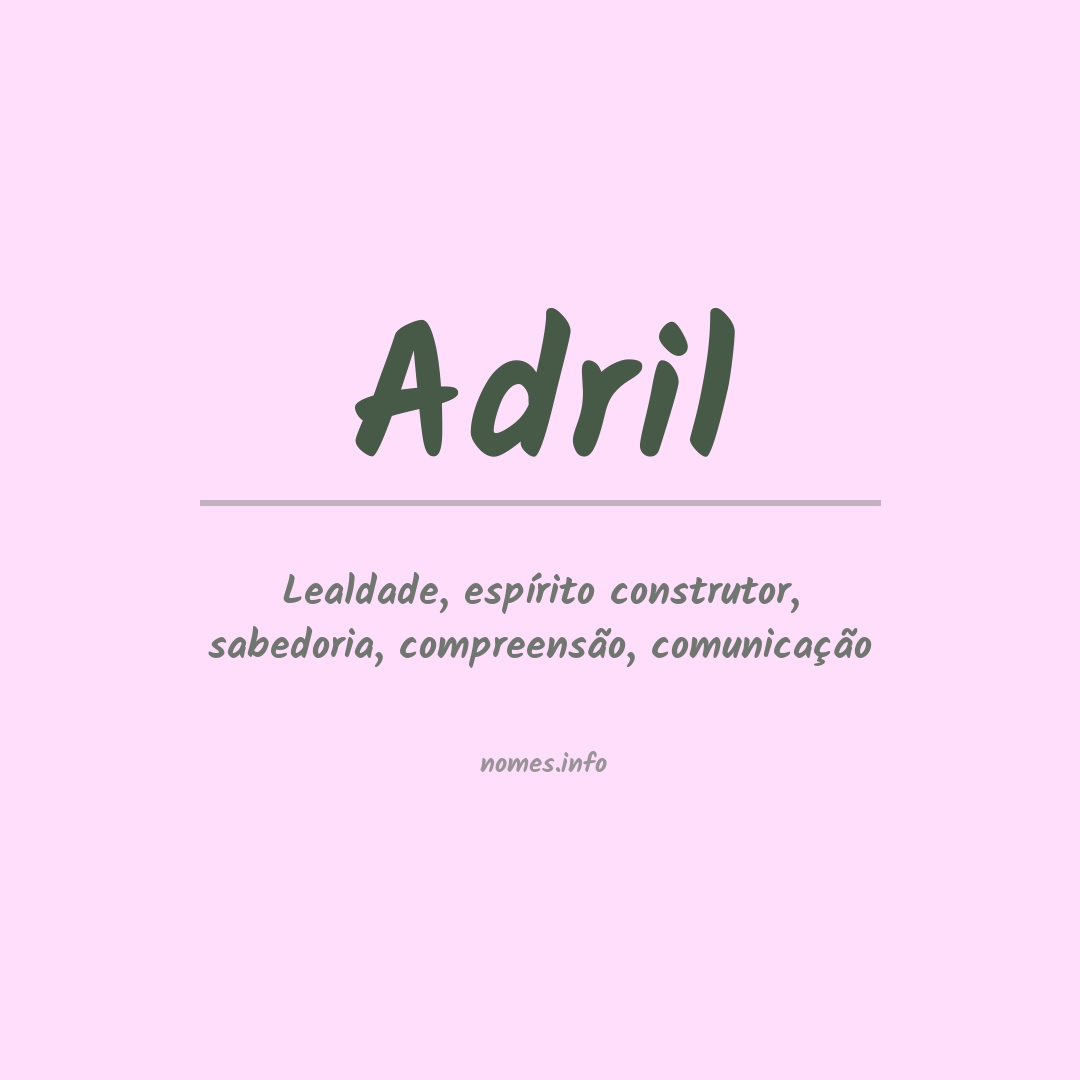 Significado do nome Adril
