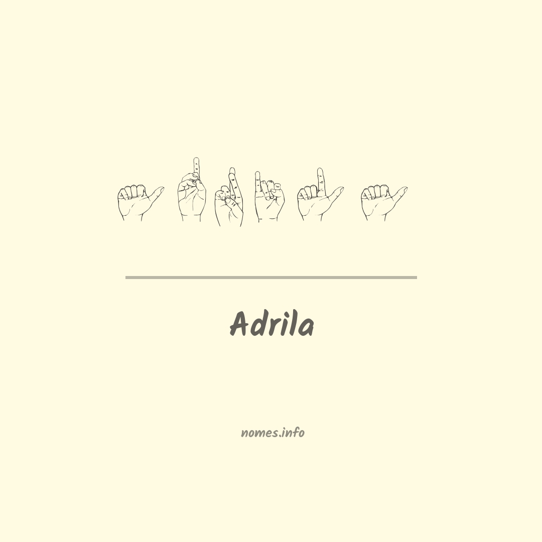 Adrila em Libras