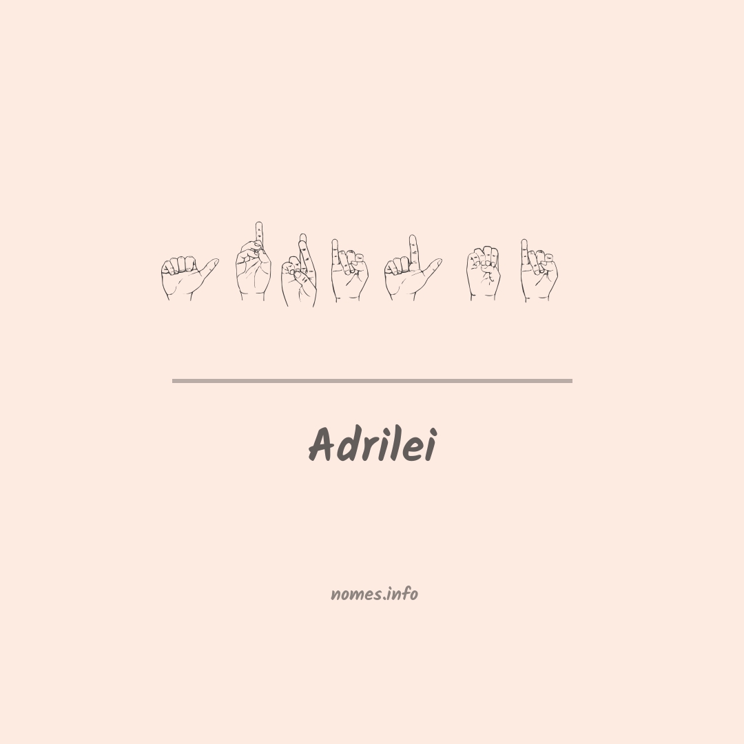 Adrilei em Libras