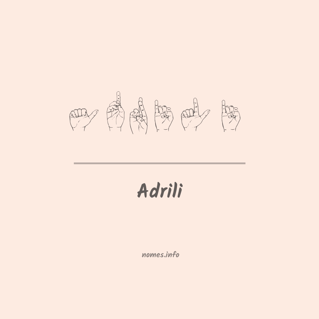 Adrili em Libras