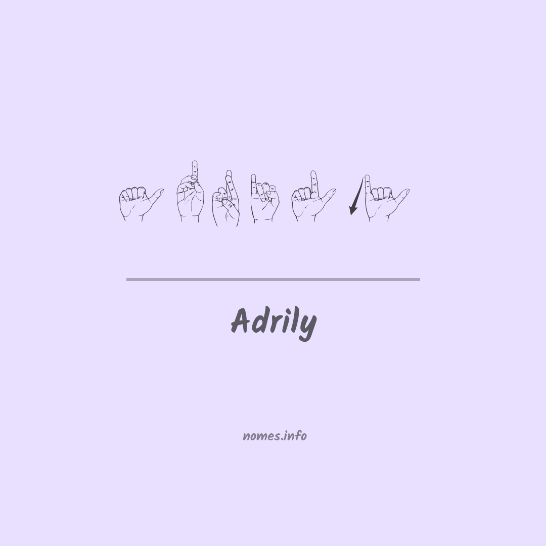 Adrily em Libras