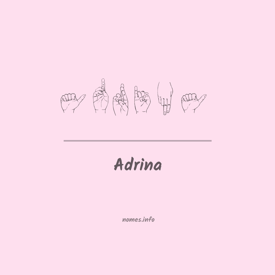 Adrina em Libras Adrina em Libras