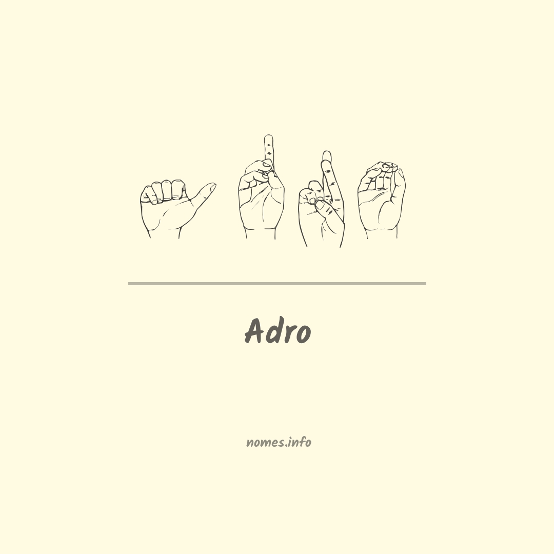 Adro em Libras