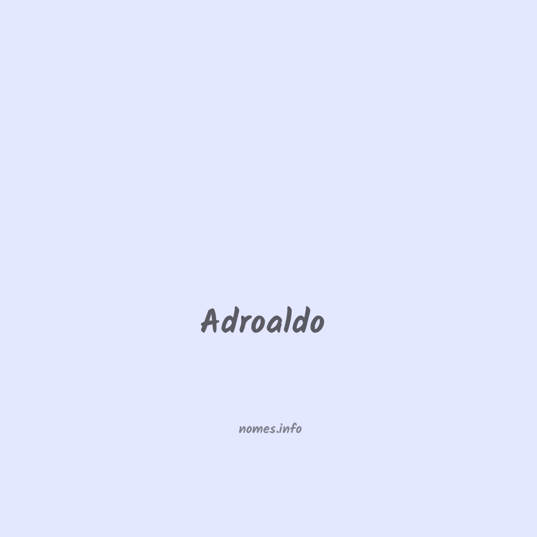 Adroaldo  em chinês
