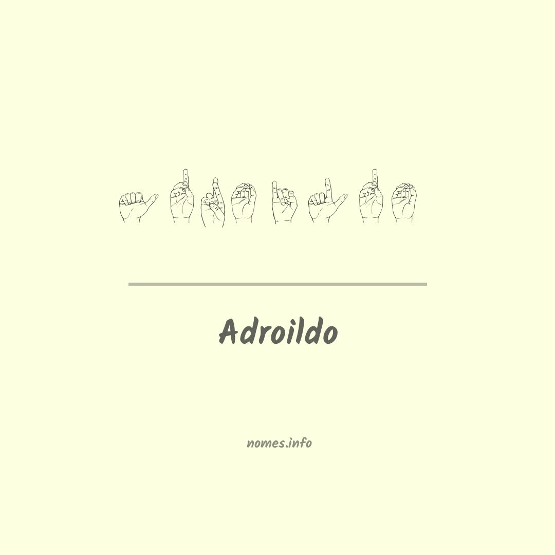Adroildo em Libras