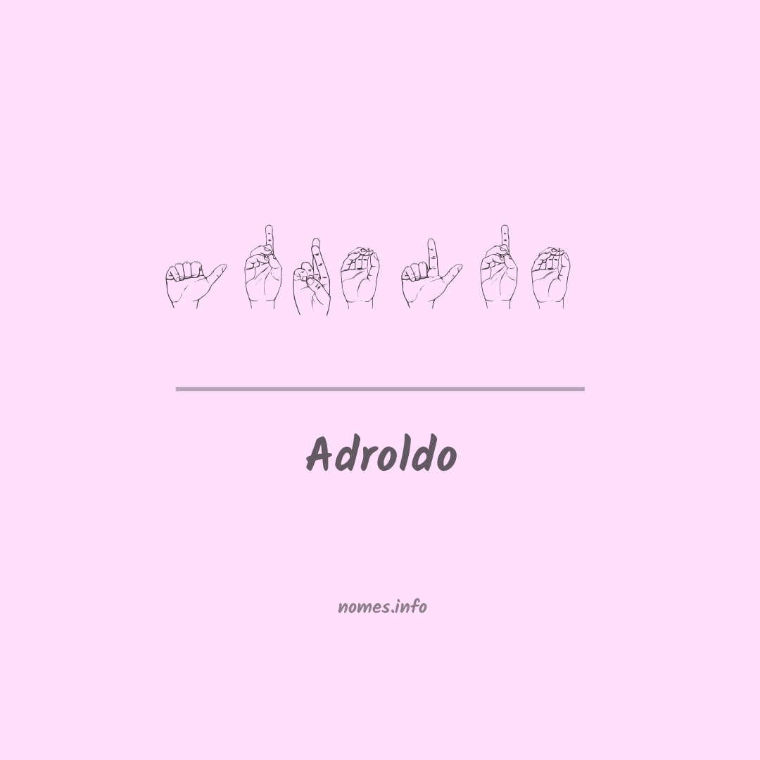 Adroldo em Libras