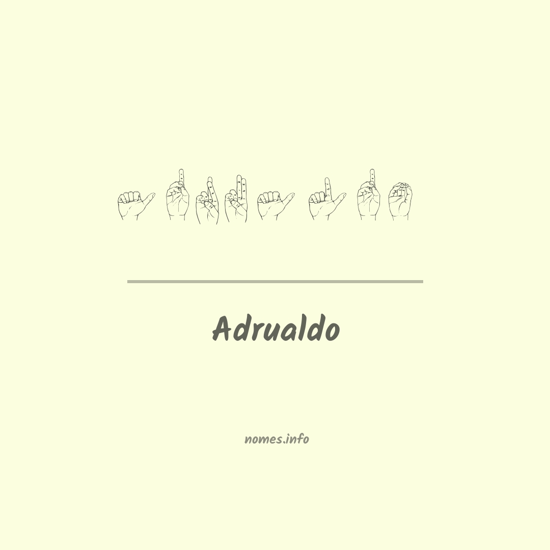Adrualdo em Libras