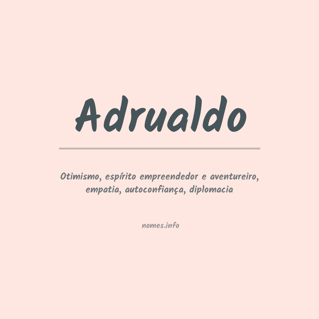 Significado do nome Adrualdo