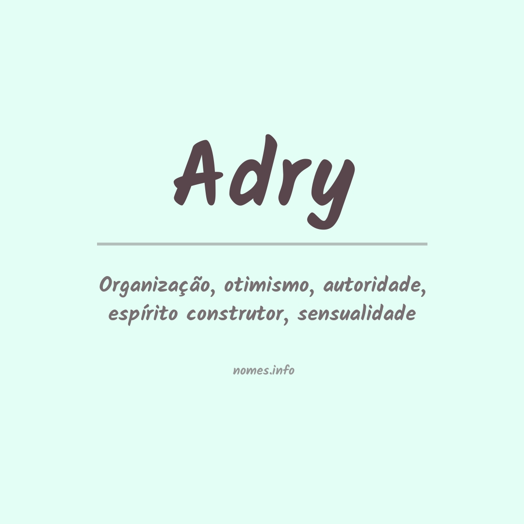 Significado do nome Adry