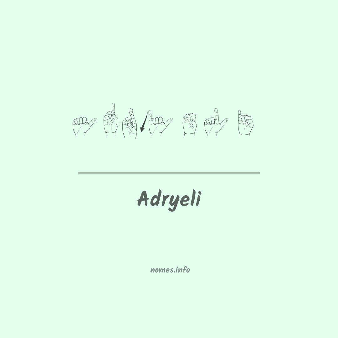 Adryeli em Libras