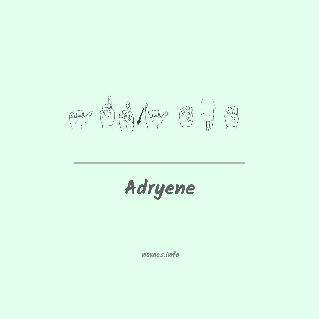 Adryene em Libras Adryene em Libras