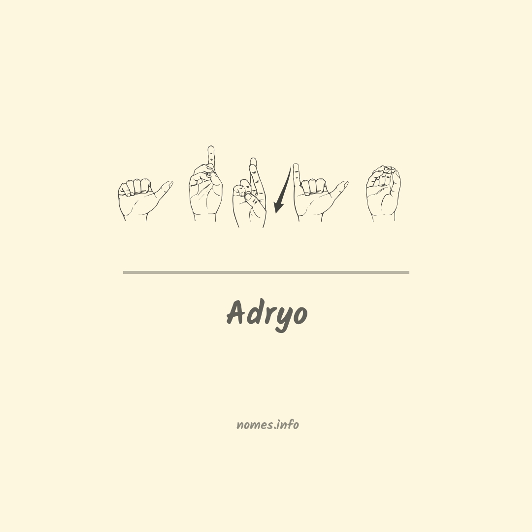 Adryo em Libras