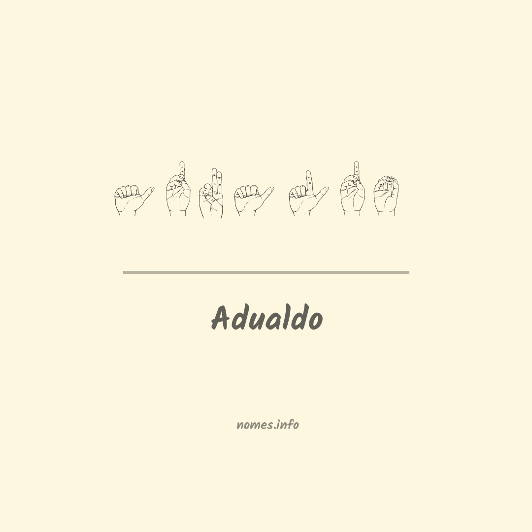 Adualdo em Libras