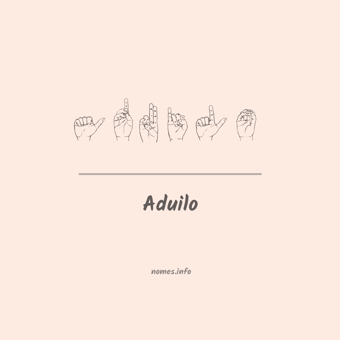 Aduilo em Libras
