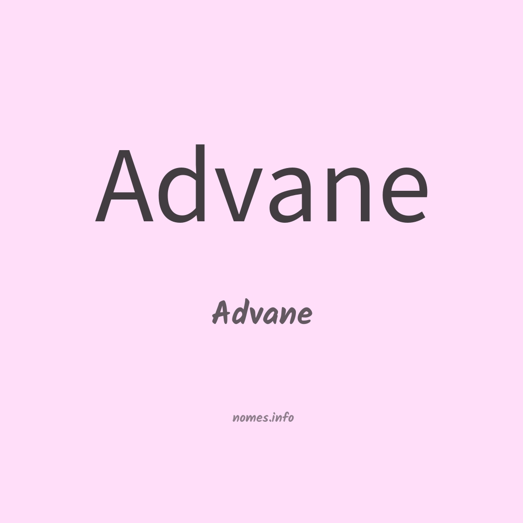 Advane em chinês