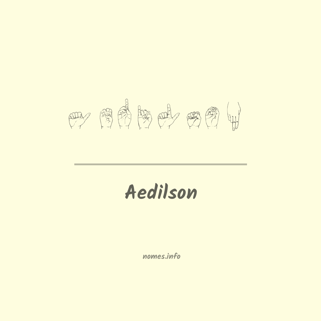 Aedilson em Libras